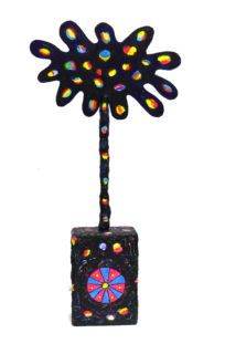 Tree of hope, 2017, Styropor, Schaumstoffplatte und Acryl, styrofoam, foamboard and acrylic, 82 x 38 x 13 cm, 32,28 x 14,96 x 5,11 inches, from the front